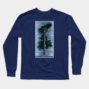 Sentinel Cypress Tree Alamo Square Park Long Sleeve T-Shirt